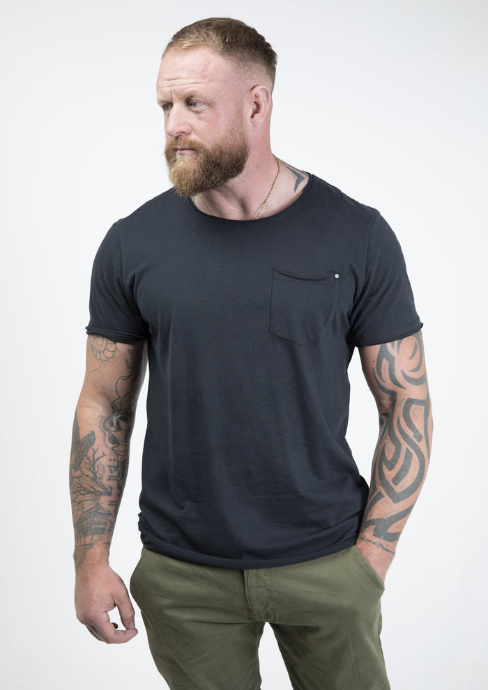 Blend Black Crew Neck Cotton T-Shirt