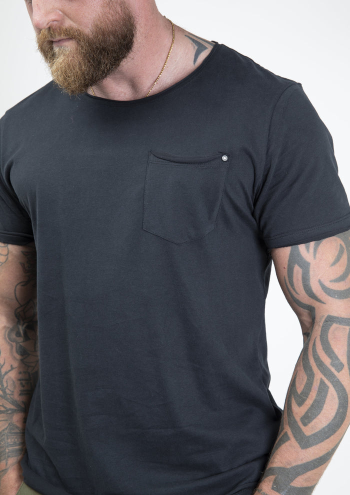 Blend Black Crew Neck Cotton T-Shirt
