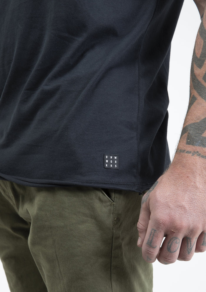Blend Black Crew Neck Cotton T-Shirt