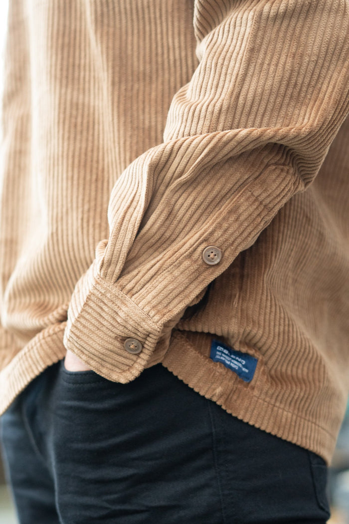 Blend Brown Cord Overshirt