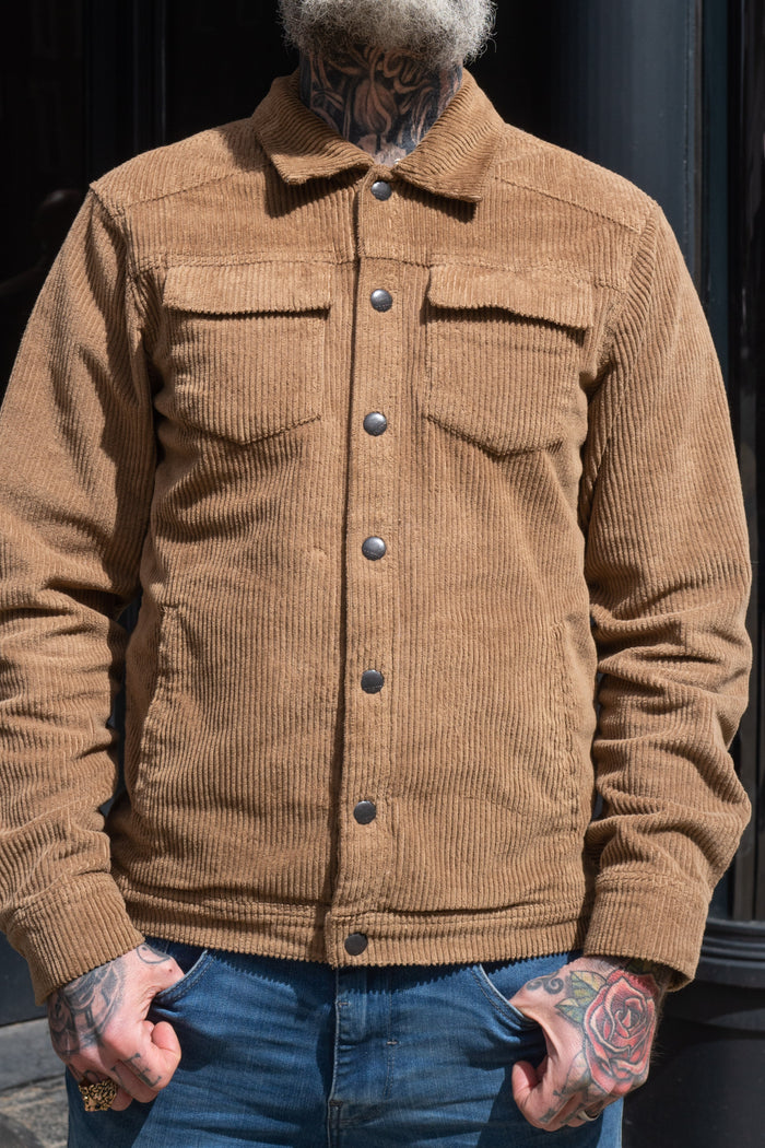 Blend Lead Grey Cord Overshirt