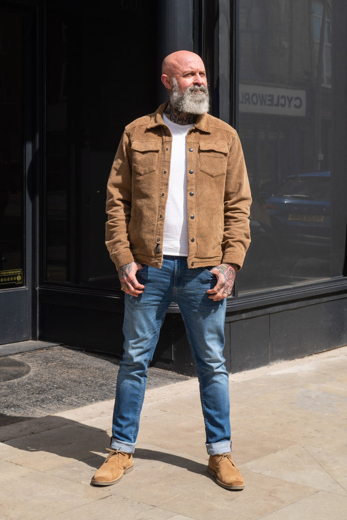 Blend Lead Grey Cord Overshirt