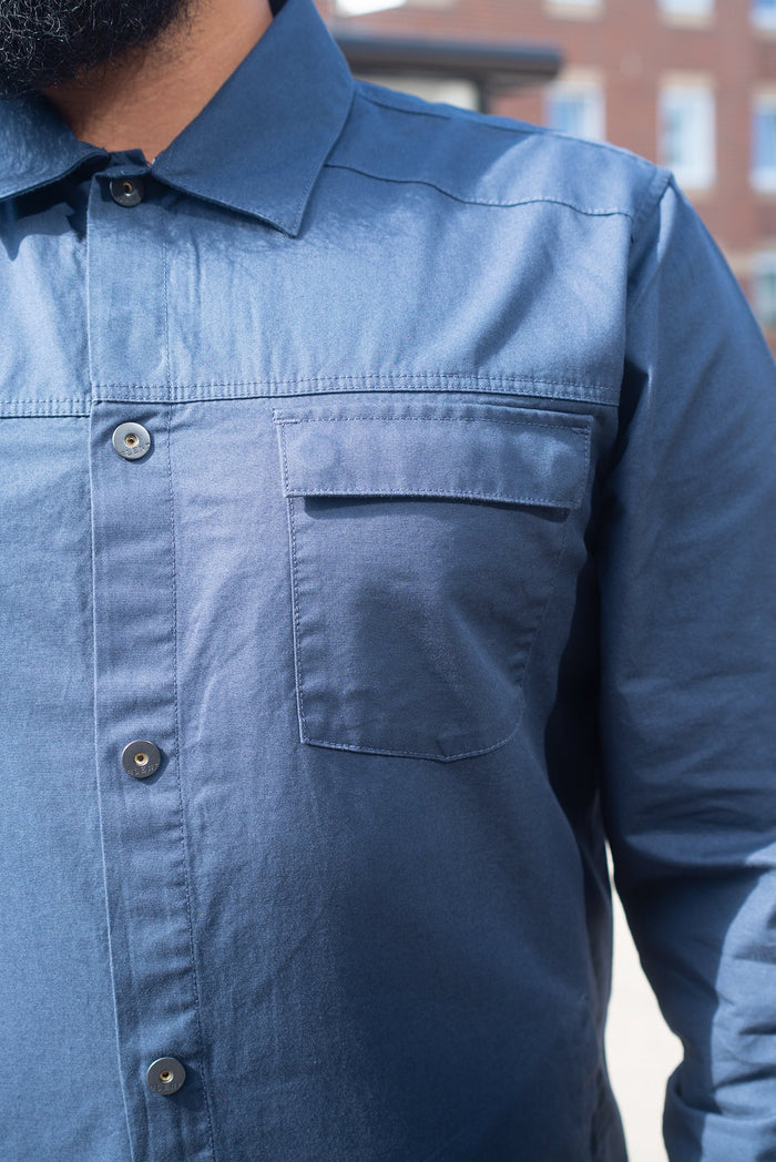 Blend Navy Cotton Shirt