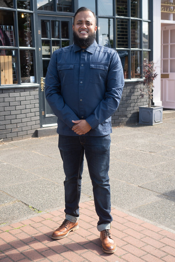Blend Navy Cotton Shirt