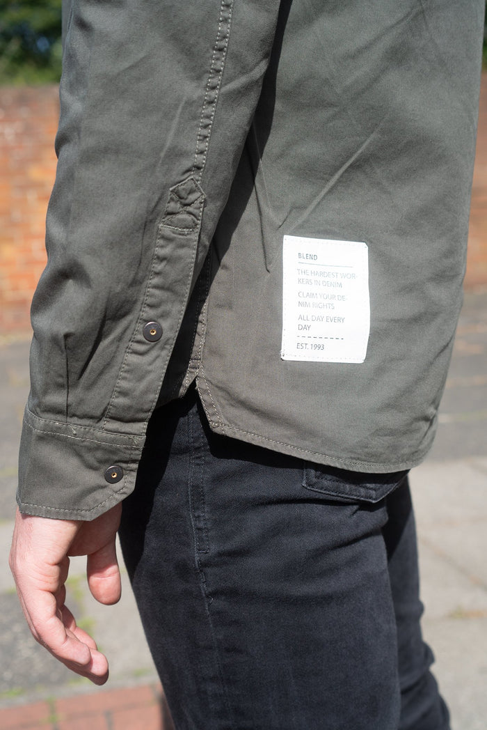 Blend Olive Cotton Shirt