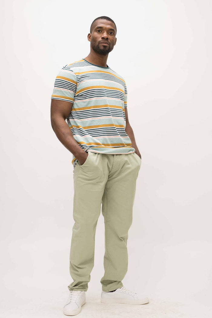 Blend Teal Striped T-Shirt