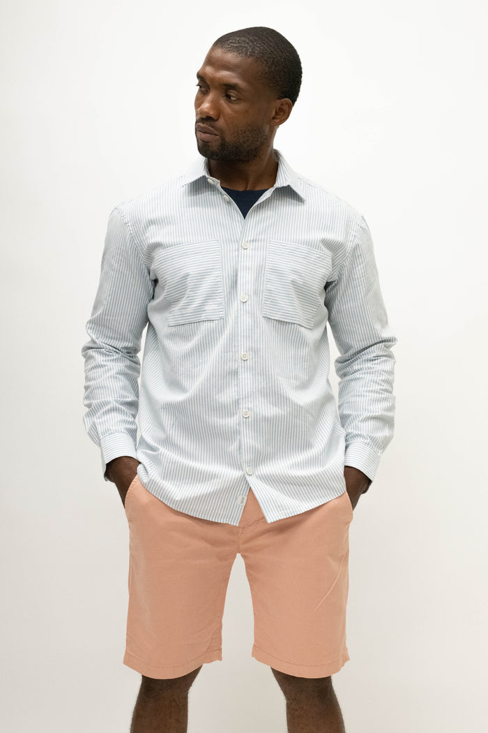 Casual Friday Alvin Faded Denim Oxford Shirt