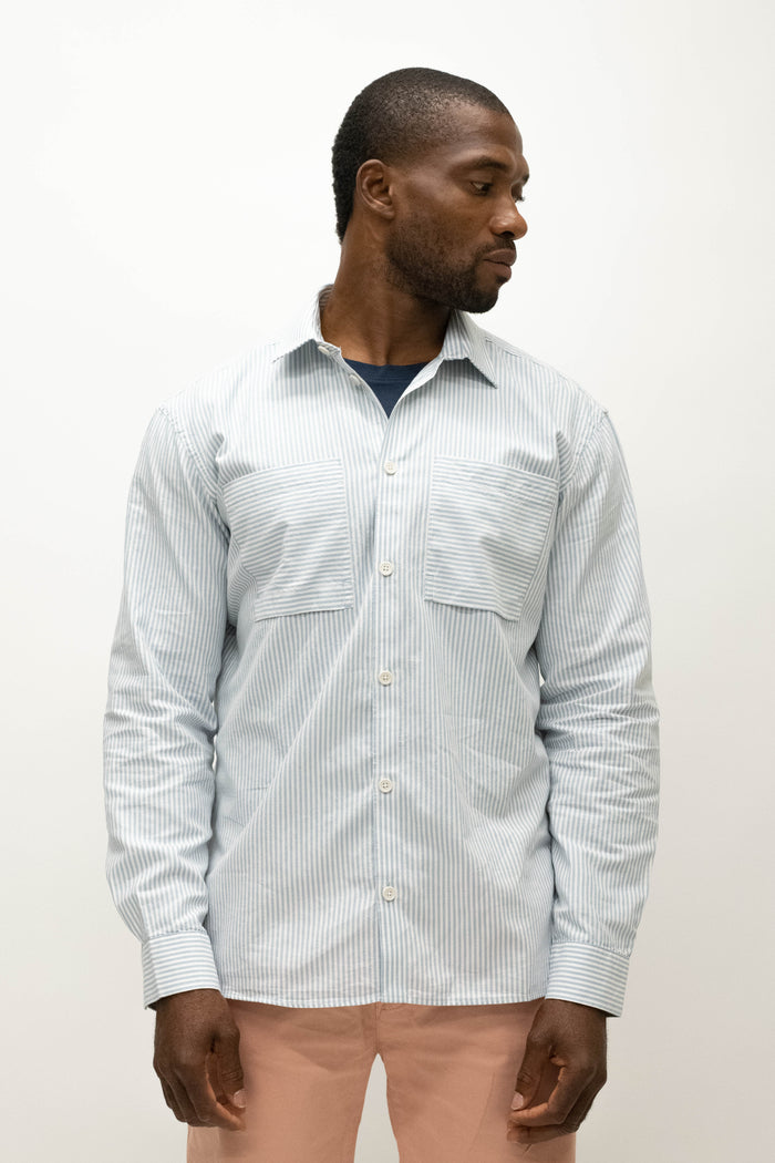 Casual Friday Alvin Faded Denim Oxford Shirt