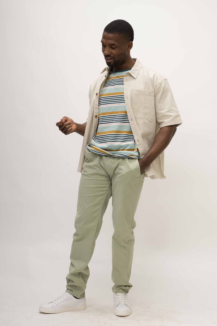 Casual Friday Alvin Sand Short Sleeved Shirt