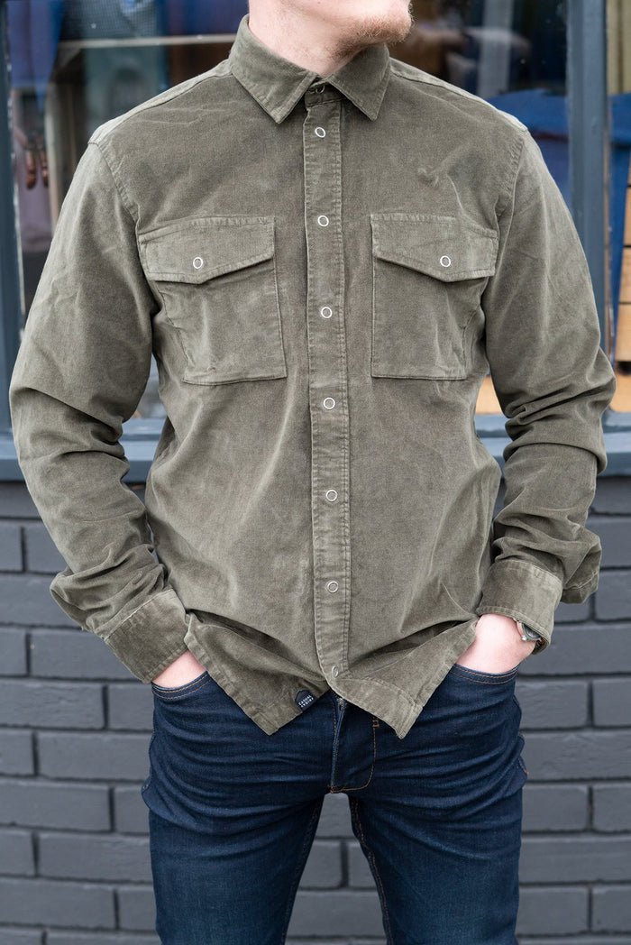 Casual Friday Anton Green Cord Shirt