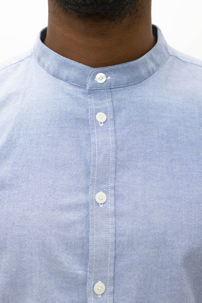 Casual Friday Arthur Blue Grandad Shirt