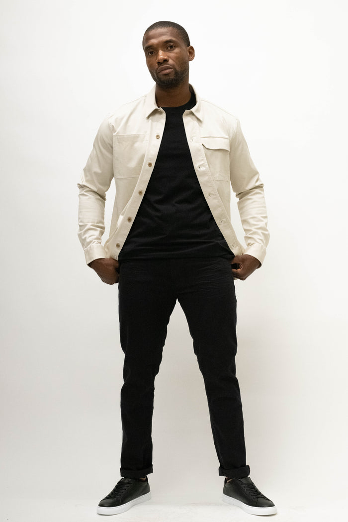 Casual Friday August Lyocell Light Sand Overshirt