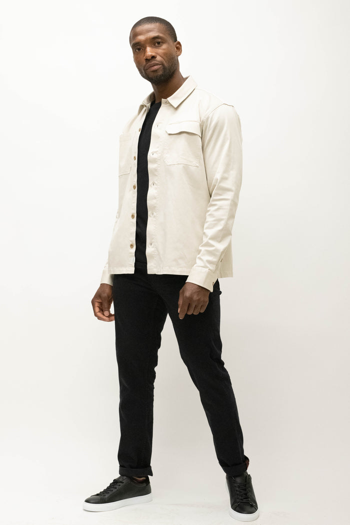 Casual Friday August Lyocell Light Sand Overshirt