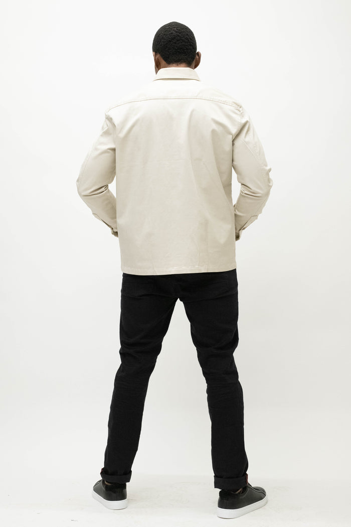 Casual Friday August Lyocell Light Sand Overshirt