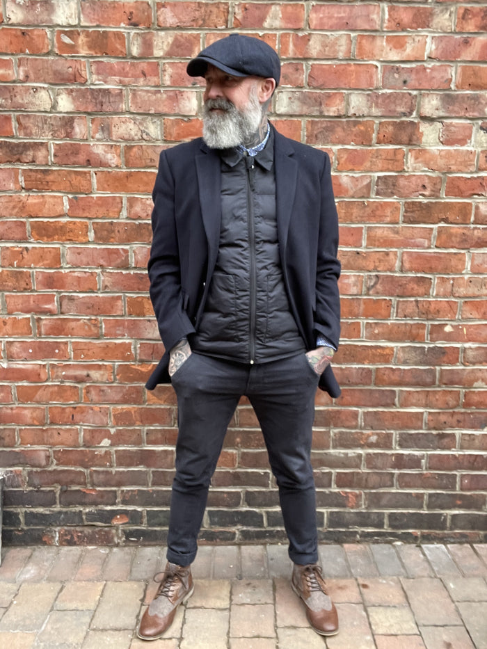 Casual Friday Black Quilted Gilet