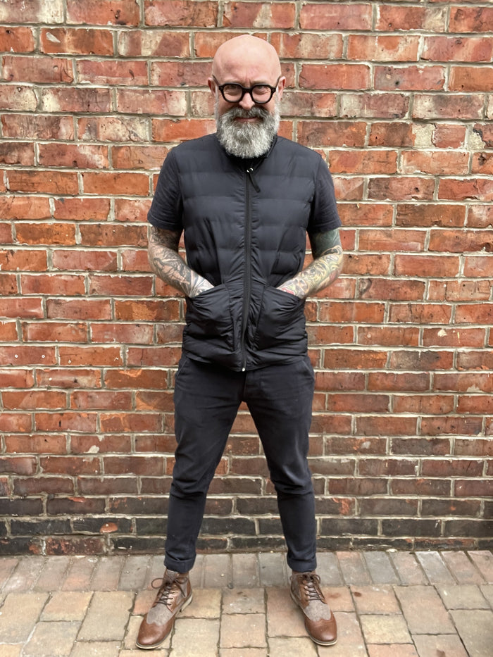 Casual Friday Black Quilted Gilet