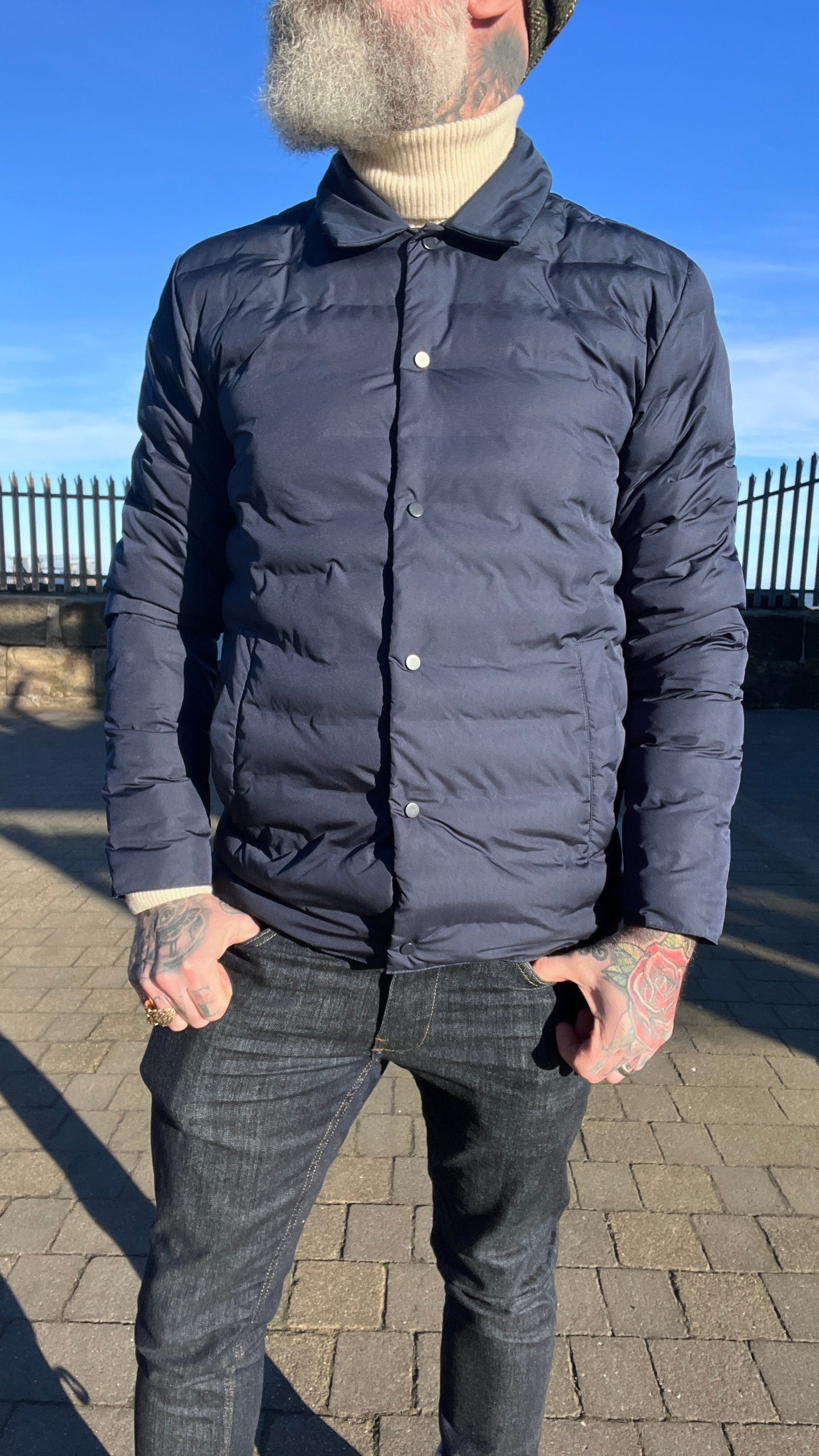 Casual Friday Josh Navy Padded Jacket