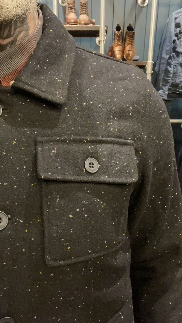 Casual Friday Navy With Fleck Worker Overshirt