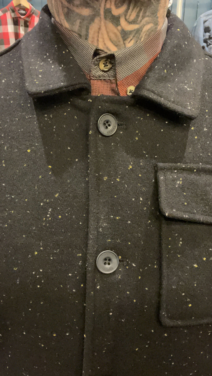 Casual Friday Navy With Fleck Worker Overshirt