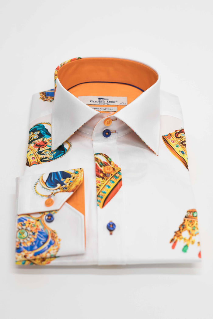 Claudio Lugli White Crown Shirt