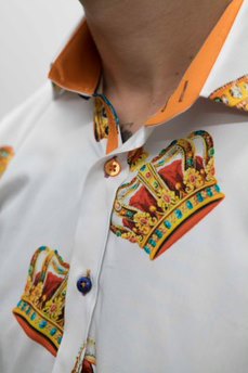 Claudio Lugli White Crown Shirt