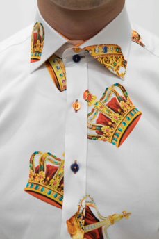 Claudio Lugli White Crown Shirt