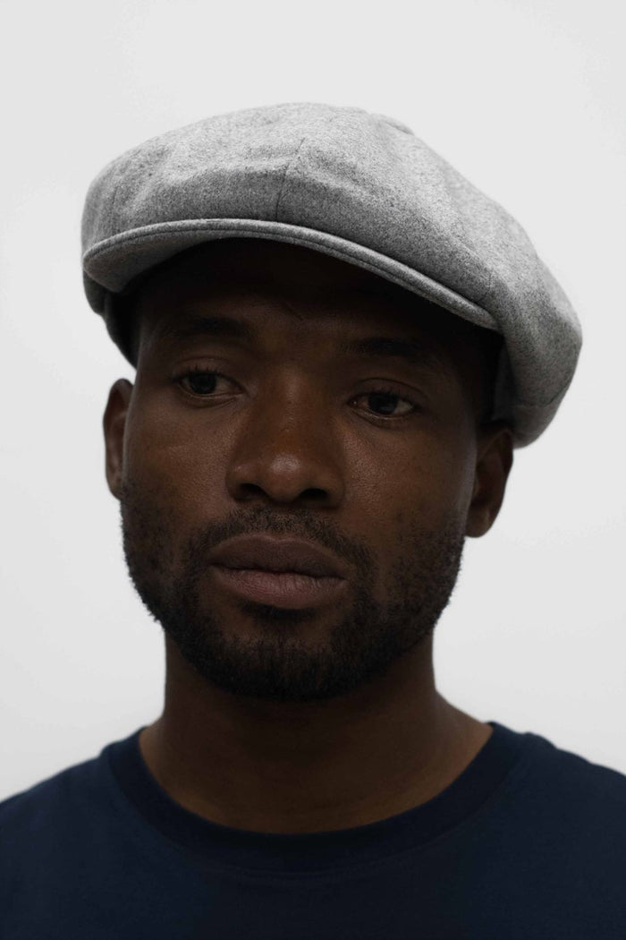 Denton Hats Gatsby Grey Wool Melton Cap