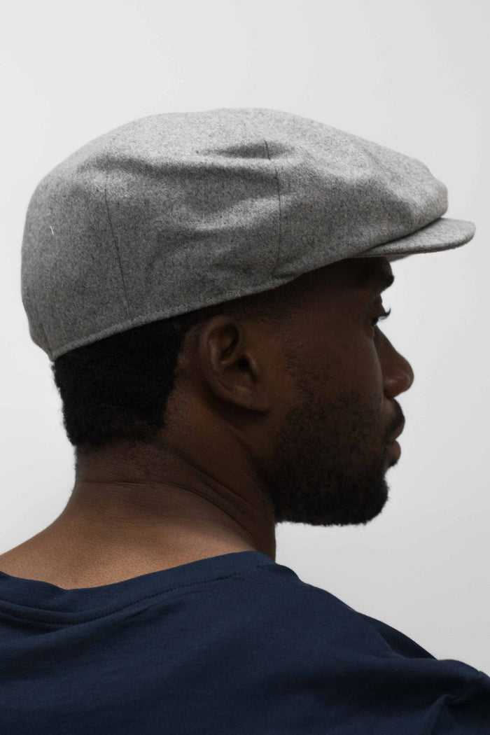 Denton Hats Gatsby Grey Wool Melton Cap