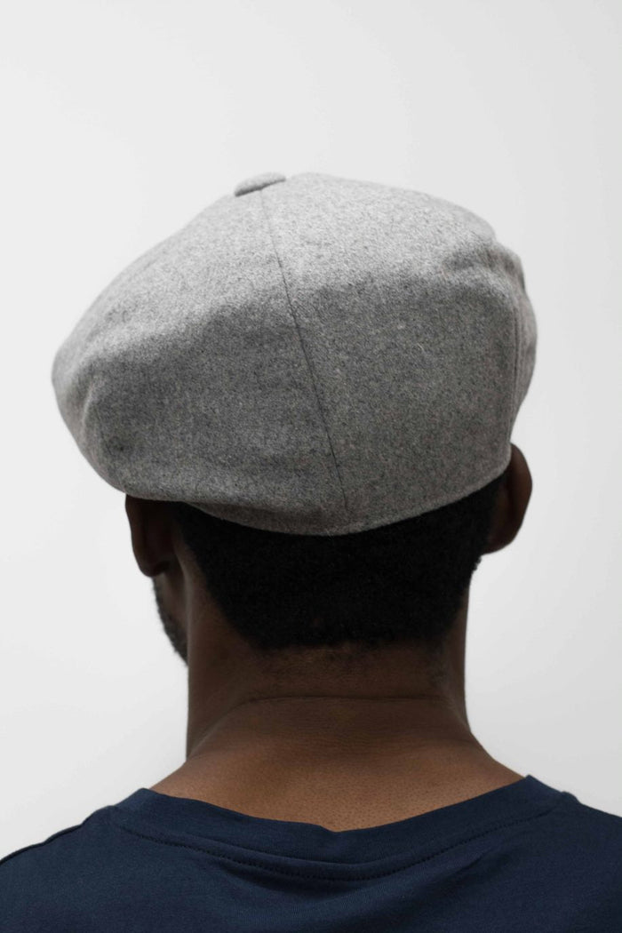 Denton Hats Gatsby Grey Wool Melton Cap