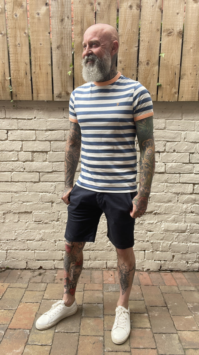 Farah Belgrove Cold Metal Striped T-Shirt