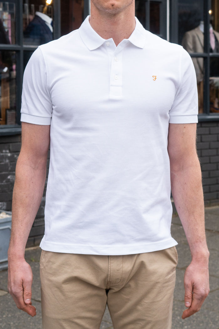 Farah White Polo Shirt