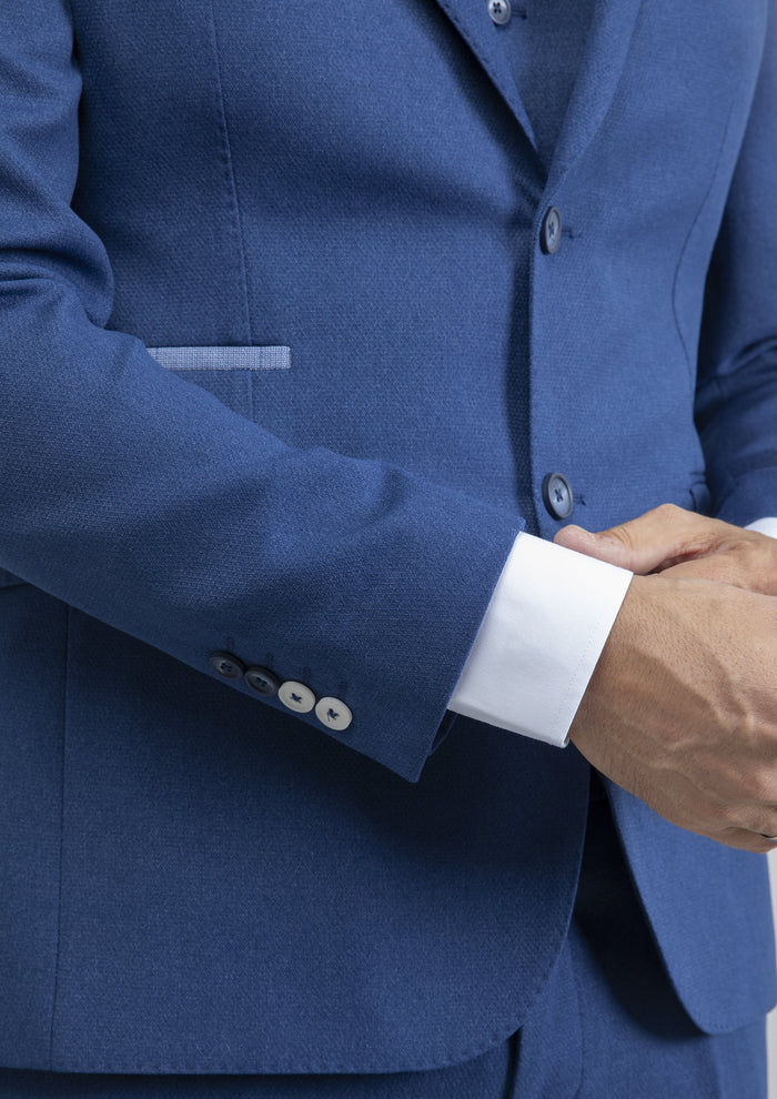 Fratelli Blue With Contrast Detail Blazer
