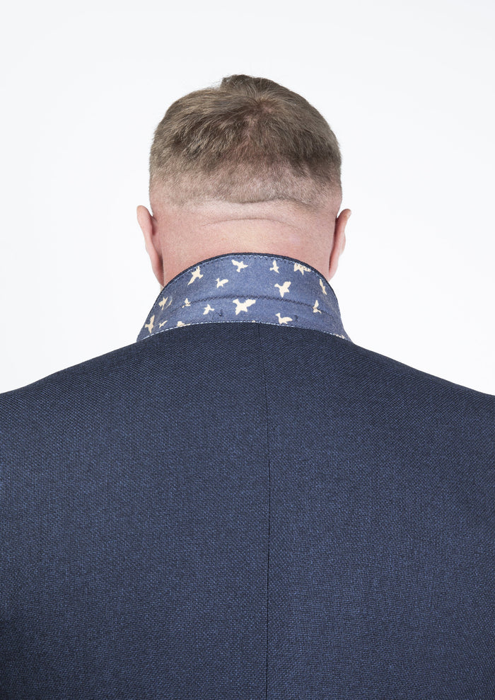 Fratelli Navy With Contrast Detail Blazer