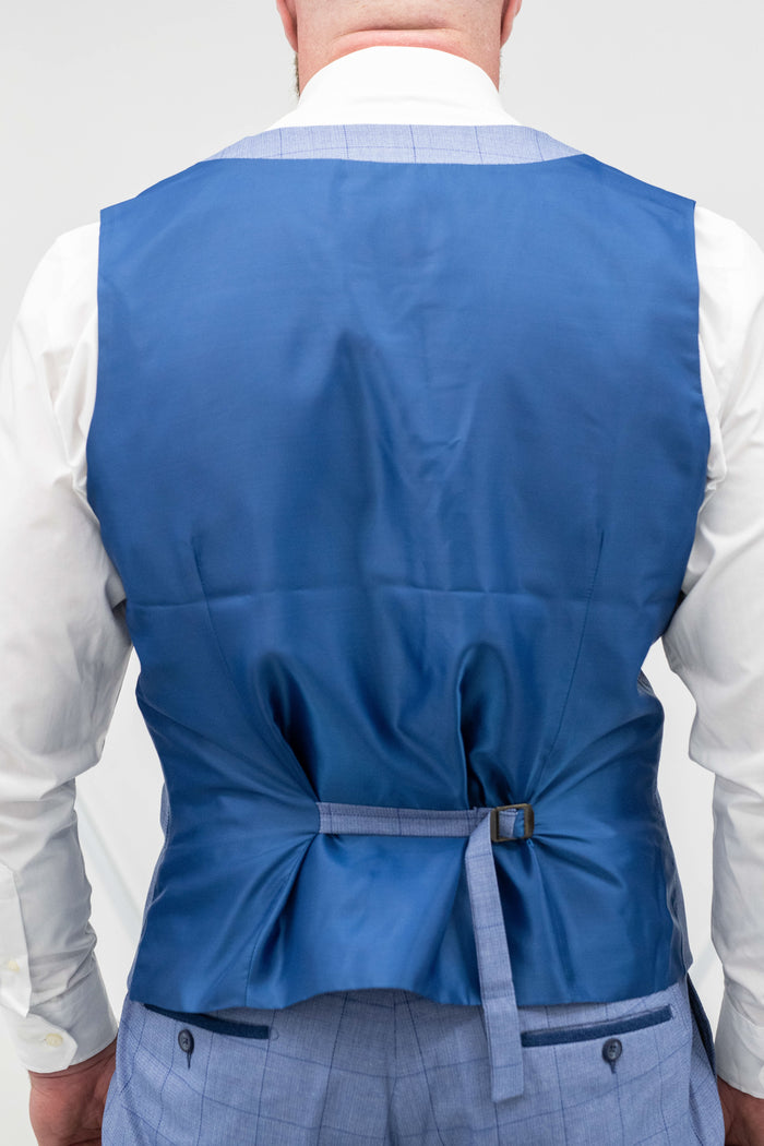 Fratelli Royal Windowpane Check Waistcoat