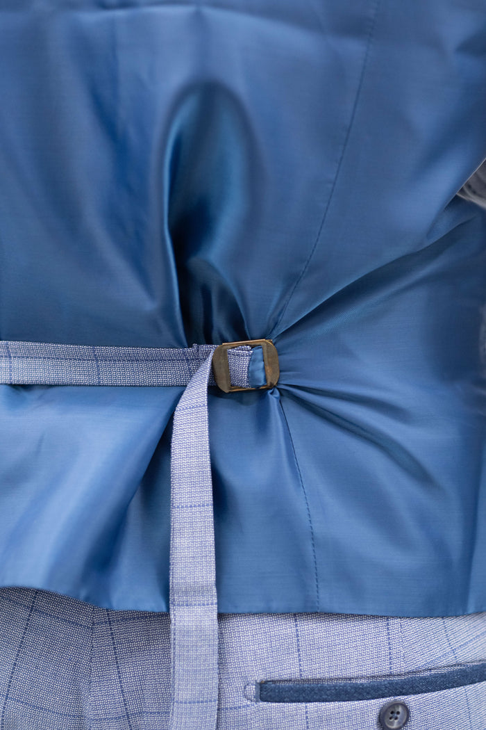 Fratelli Royal Windowpane Check Waistcoat