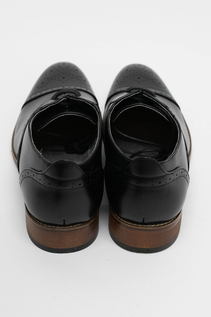 Goor Black Toe Cap Oxford Shoes