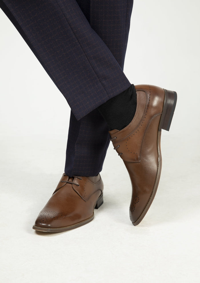 Goor Brown Punched Brogues