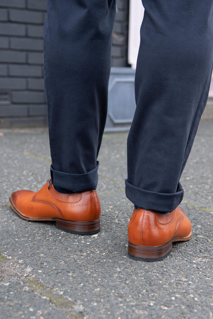 Goor Tan Punched Brogues