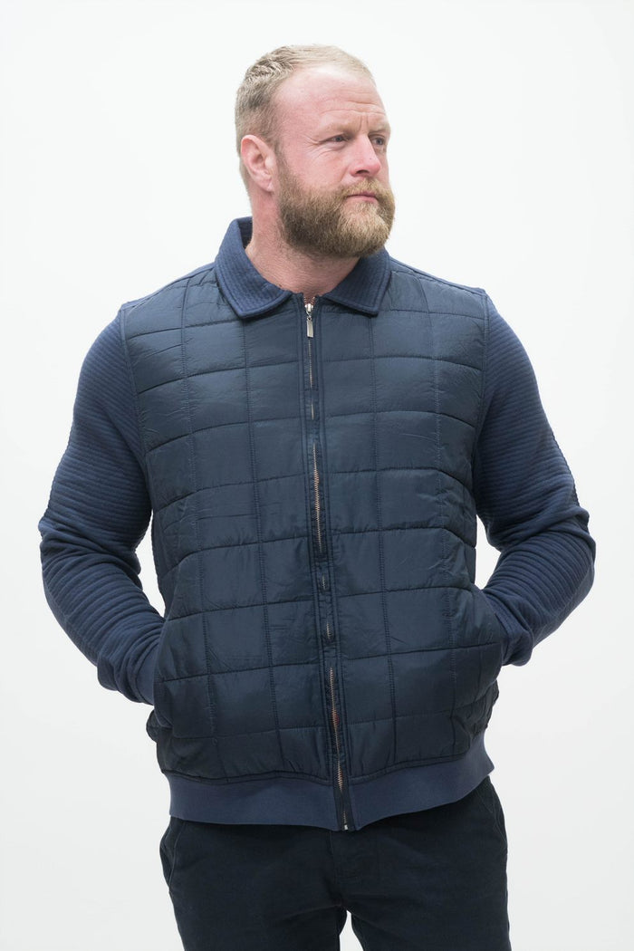 Guide London Navy Quilted Jacket