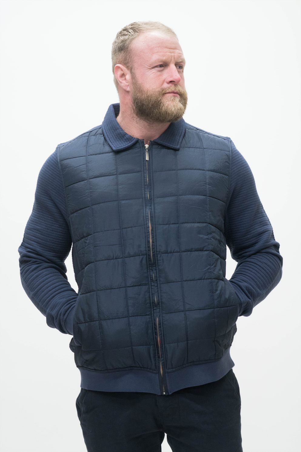 Guide London Navy Quilted Jacket