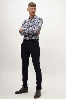 Guide London Navy & White Floral Shirt