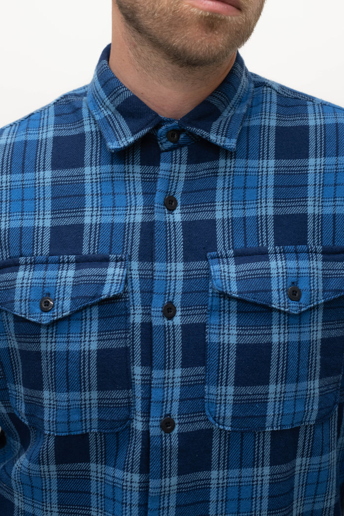 Jack & Jones Blue Woodland Check Overshirt