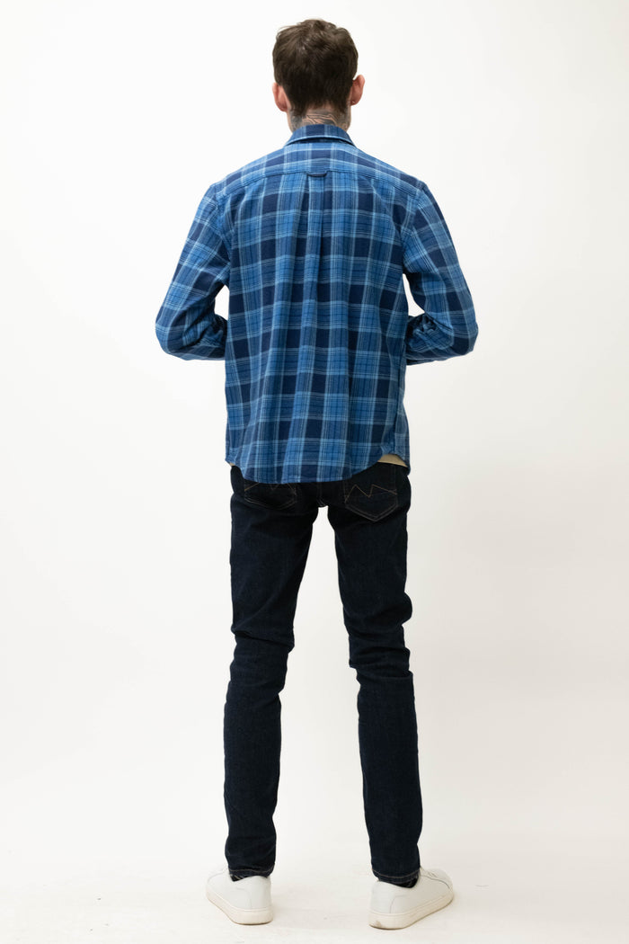 Jack & Jones Blue Woodland Check Overshirt
