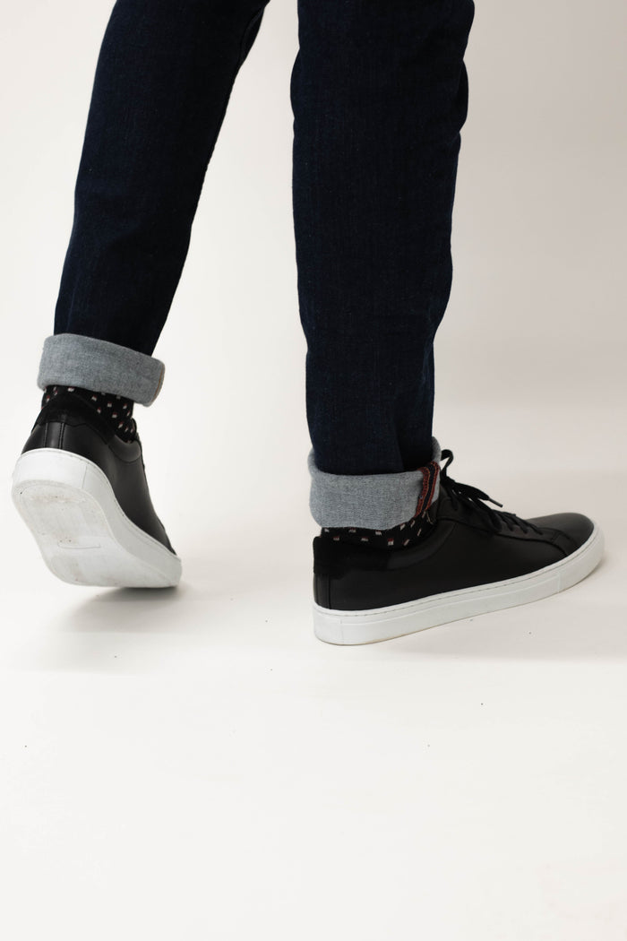 Jack & Jones Corey Black Leather Sneakers