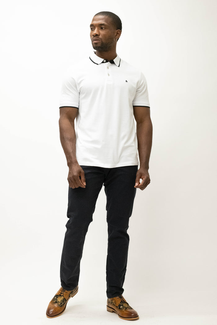 Jack & Jones White Polo T-Shirt