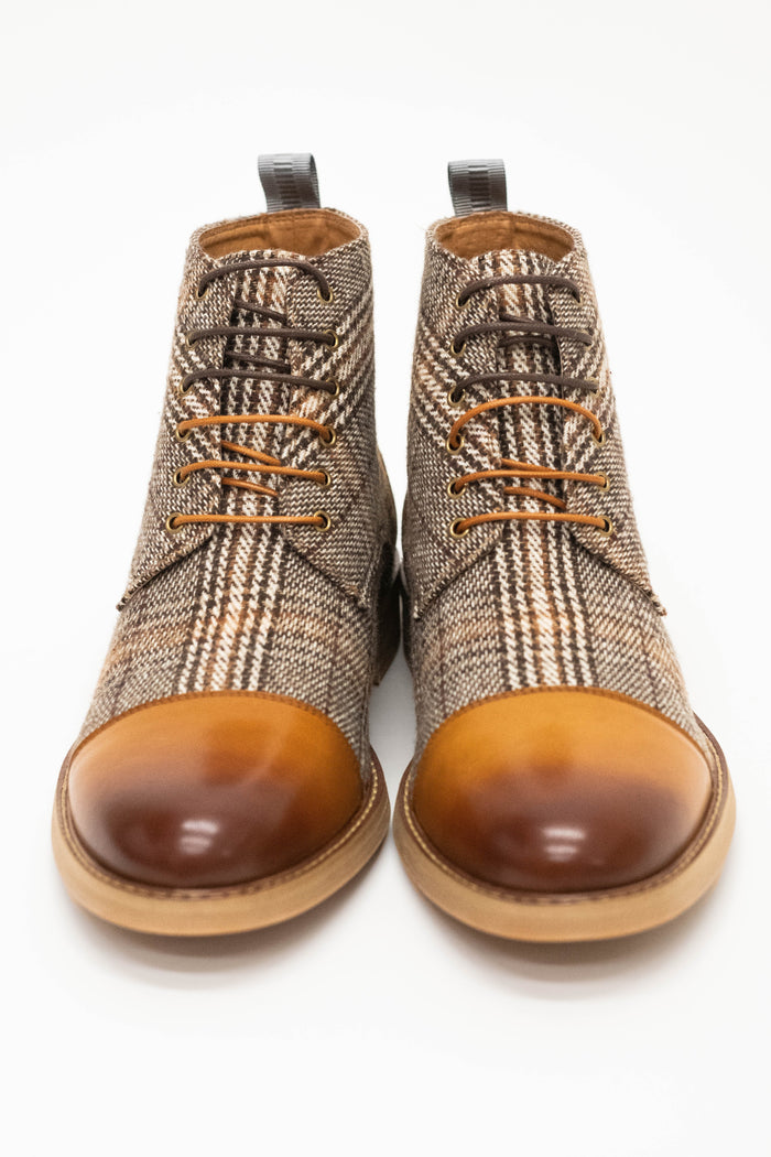 Justin Reess Greg Tan Check Boots