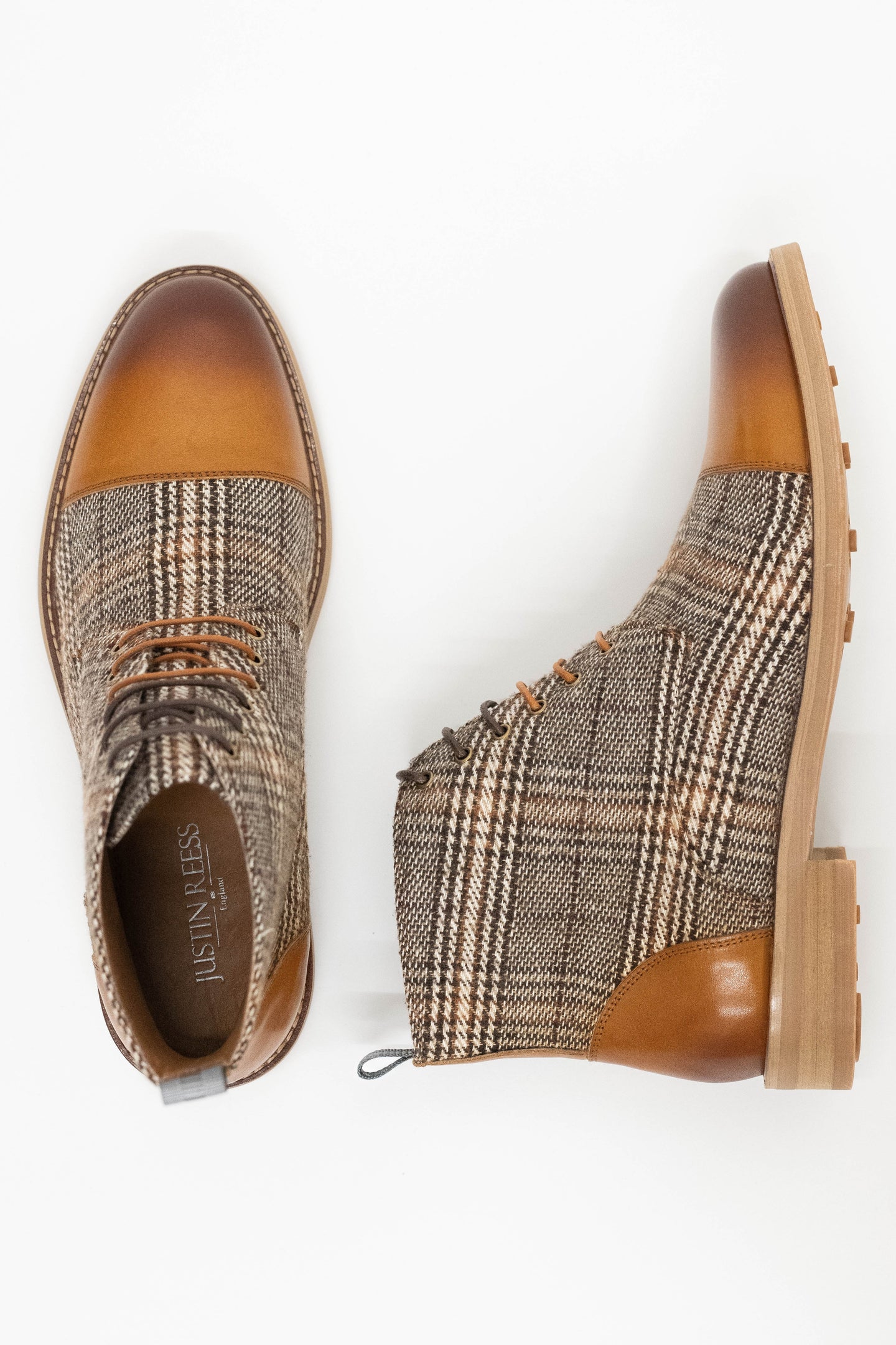 Justin Reess Greg Tan Check Boots