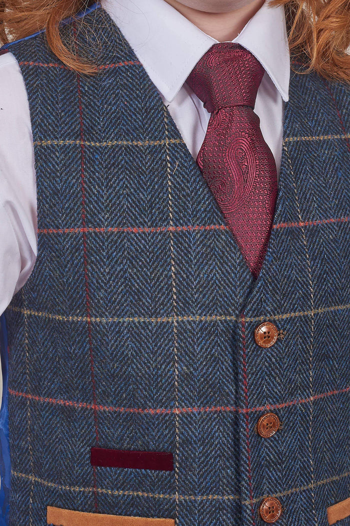 Knightsbridge Neckwear Boys Maroon Paisley Tie Maroon