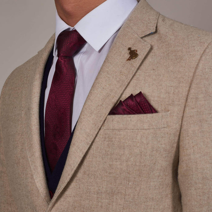 Knightsbridge Neckwear Maroon Paisley Tie Maroon