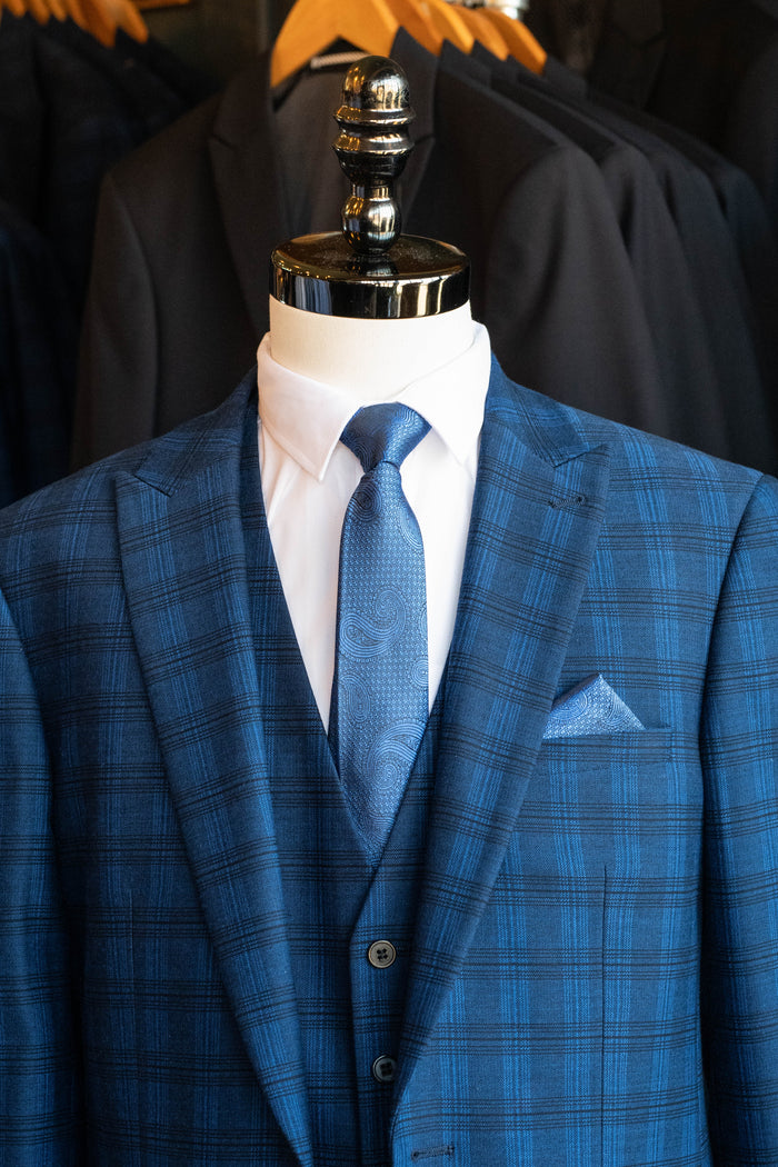 Knightsbridge Neckwear Royal Blue Paisley Tie Royal Blue